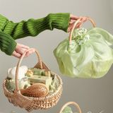  (ORDER)Giỏ quà xách tay nàng thơ kèm voan xinh xắn PK250018 