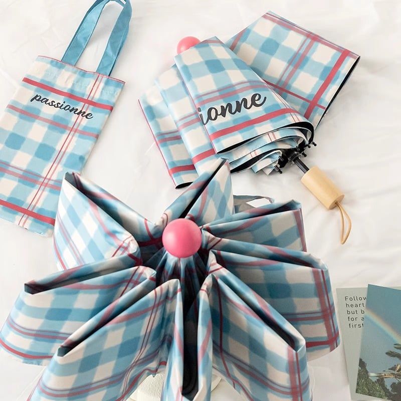  (ORDER) Ô gấp 5 khúc chống nắng mưa 2 trong 1, Có thể in logo PK250020 