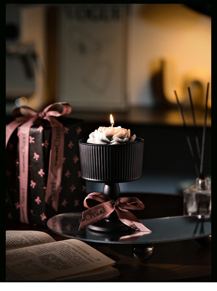  [ORDER]Hộp quà nến thơm hoa trà – Quà tặng cao cấp, tinh tế PK250013 