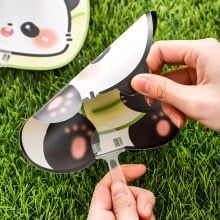  Quạt cầm tay mini tiện dụng phù hợp mùa hè cho học sinh, sinh viên, văn phòng hoạ tiết động vật cực dễ thương PK574 (DIY) 