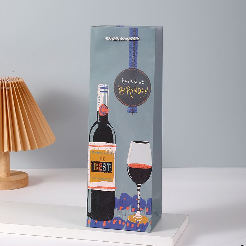  Túi quà tặng, túi giấy quai xách đựng rượu vang các loại , bằng giấy đựng chai đơn 750 ML Q1797 [HÀNG ORDER 5-7 NGÀY | ÁP DỤNG ĐƠN TỪ 2 TRIỆU | CÓ THỂ IN LOGO] 