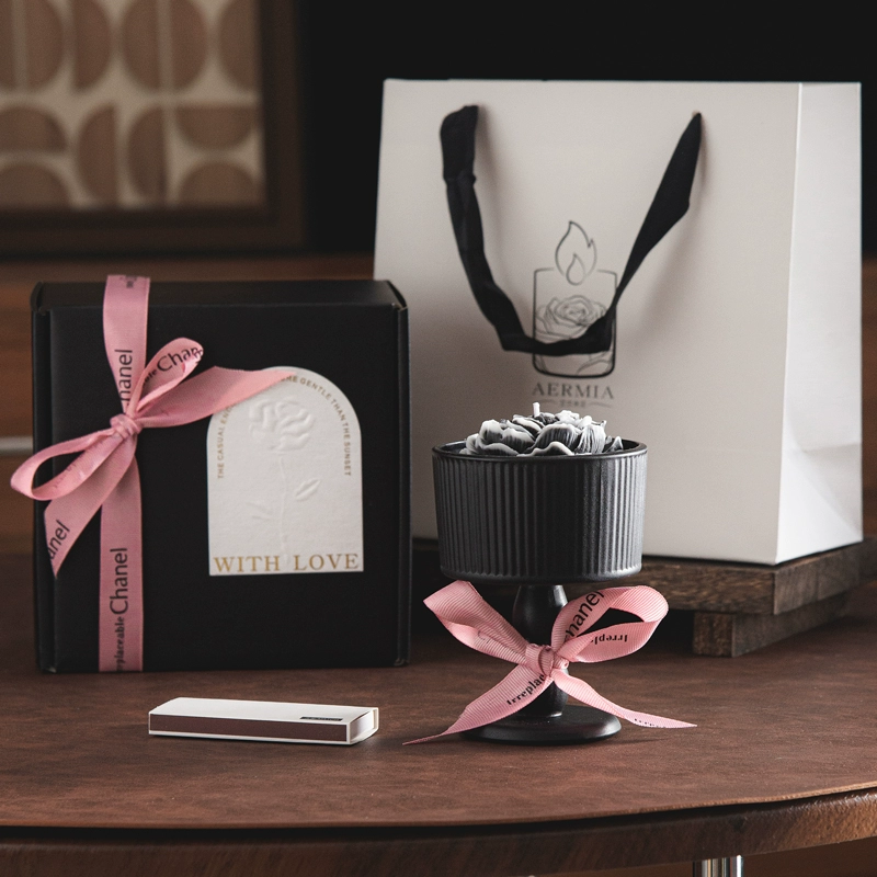  [ORDER]Hộp quà nến thơm hoa trà – Quà tặng cao cấp, tinh tế PK250013 