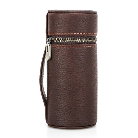  [ORDER] ️Túi đựng bóng golf da bò cao cấp – 3 bóng, kiểu dáng trụ tròn, tiện lợi mang theo  PK250042 