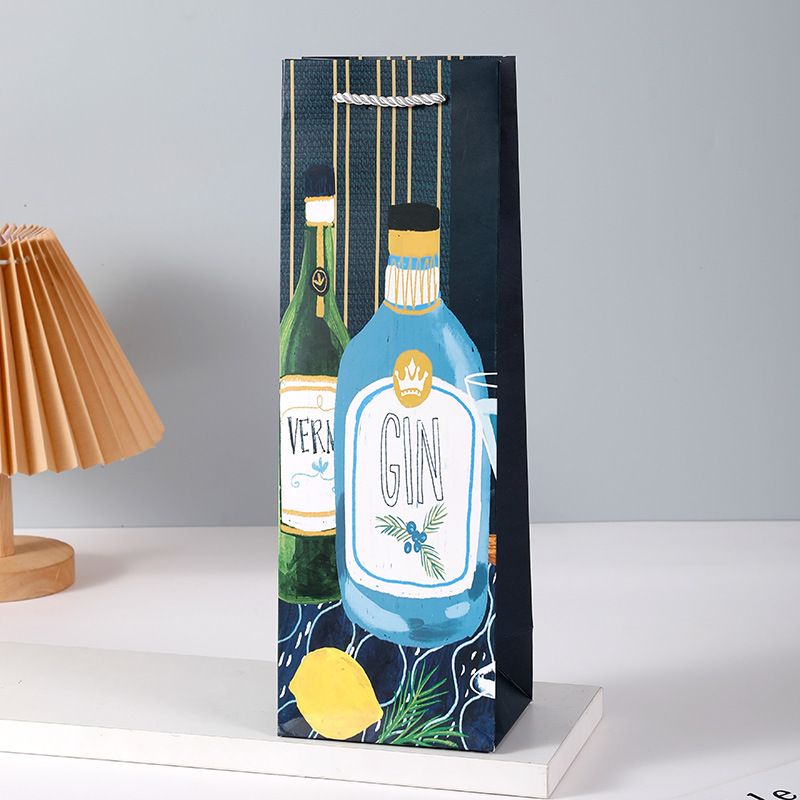 Túi quà tặng, túi giấy quai xách đựng rượu vang các loại , bằng giấy đựng chai đơn 750 ML Q1797 [HÀNG ORDER 5-7 NGÀY | ÁP DỤNG ĐƠN TỪ 2 TRIỆU | CÓ THỂ IN LOGO] 