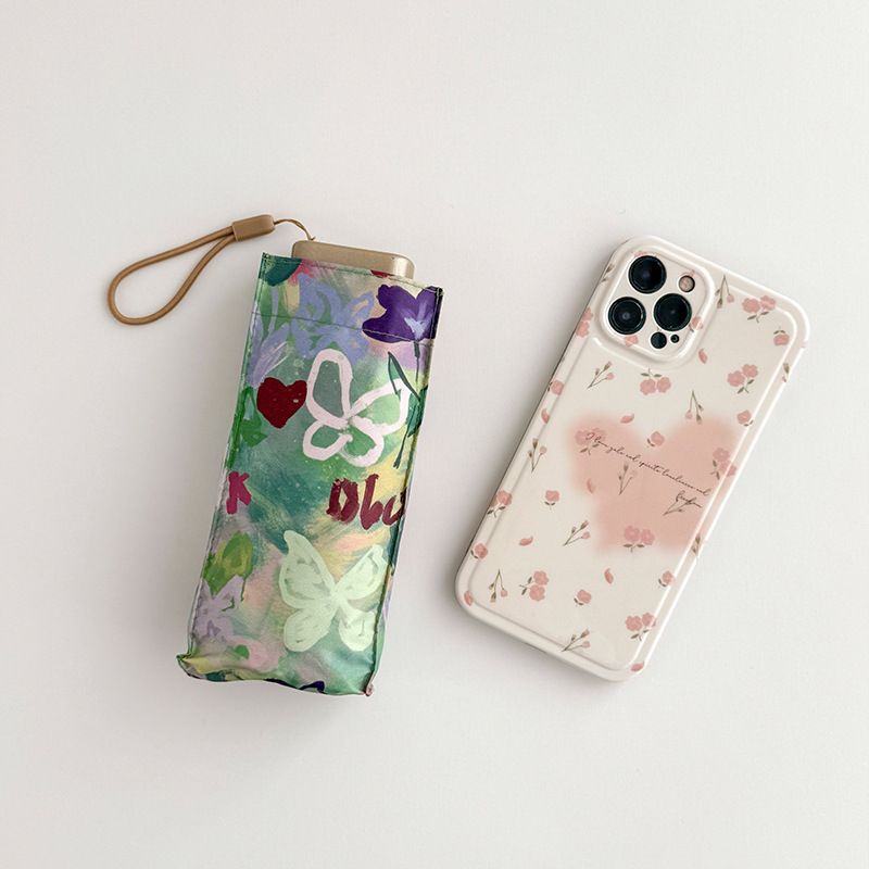  (ORDER) Ô gấp 5 khúc chống nắng mưa 2 trong 1, Có thể in logo PK250020 