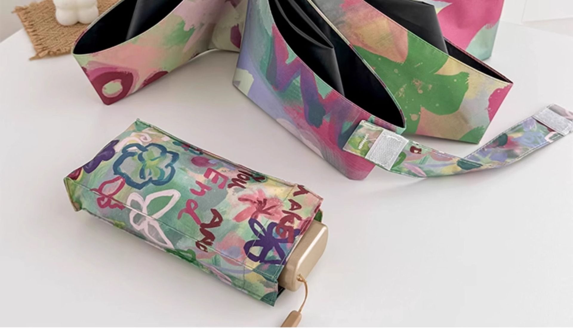  (ORDER) Ô gấp 5 khúc chống nắng mưa 2 trong 1, Có thể in logo PK250020 