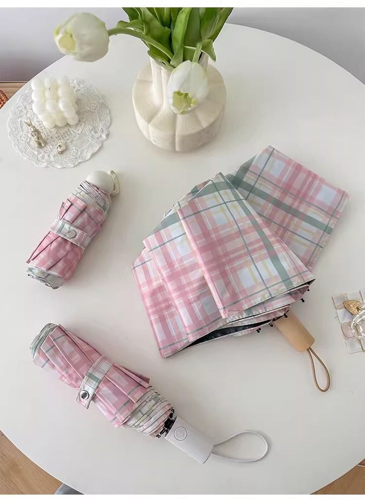  (ORDER) Ô gấp 5 khúc chống nắng mưa 2 trong 1, Có thể in logo PK250020 