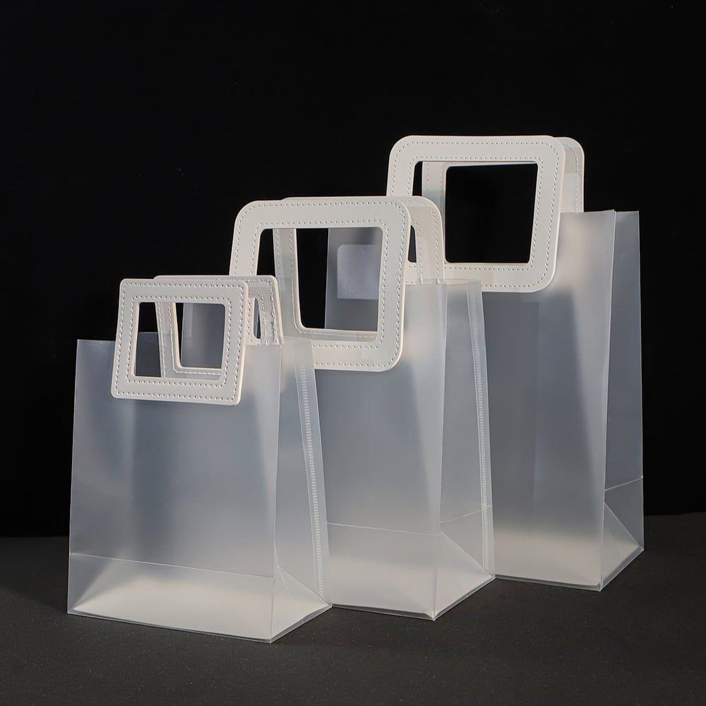  Classy Túi quà tặng, túi quai xách nhựa trong suốt nhiều kích cỡ Q25-0001 