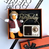  [ORDER]Quà sinh tặng bạn thân, bạn gái, bạn trai. Hộp quà loa Bluetooth retro cao cấp, sang trọng PK250021 