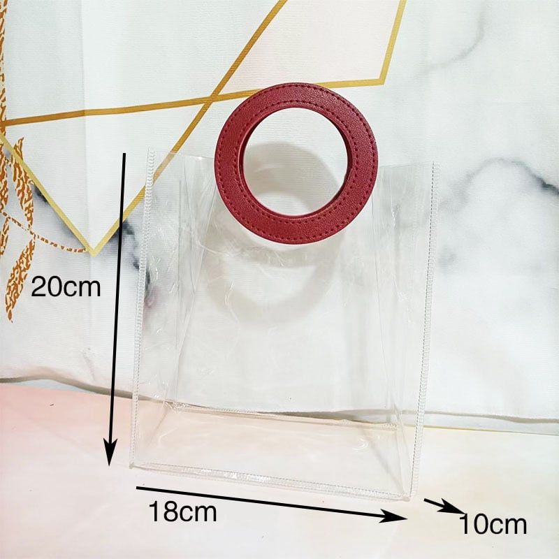  Classy Túi quà tặng, túi quai xách nhựa trong suốt nhiều kích cỡ Q25-0001 