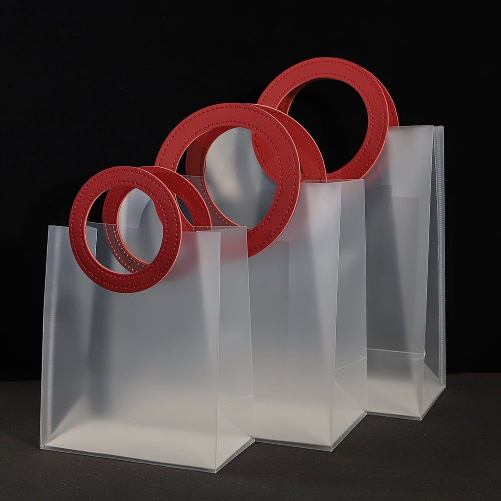  Classy Túi quà tặng, túi quai xách nhựa trong suốt nhiều kích cỡ Q25-0001 