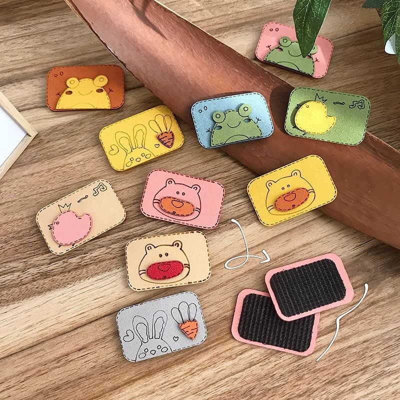  PK915 Miếng dán tóc mái một mặt vải in hình hoạt hình 