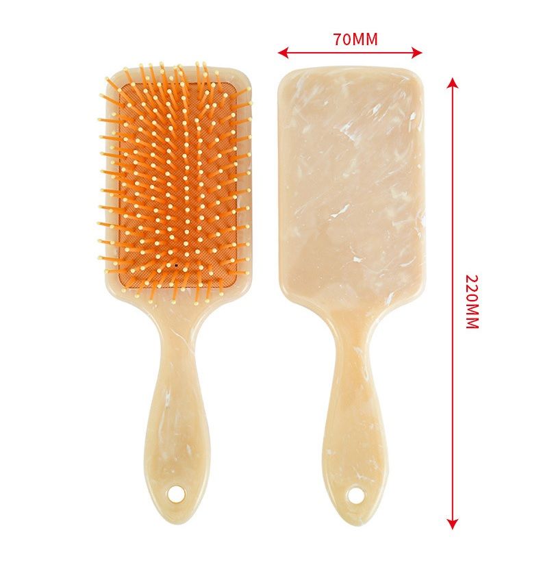  Combo 10 chiếc Lược massage đầu vuông cầm tay bằng đá cẩm thạch, lược chải tóc massage, PK1552 [ORDER 7-25 NGÀY] 