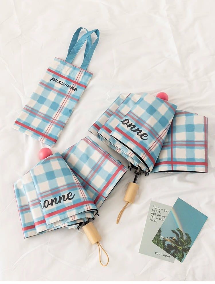  (ORDER) Ô gấp 5 khúc chống nắng mưa 2 trong 1, Có thể in logo PK250020 