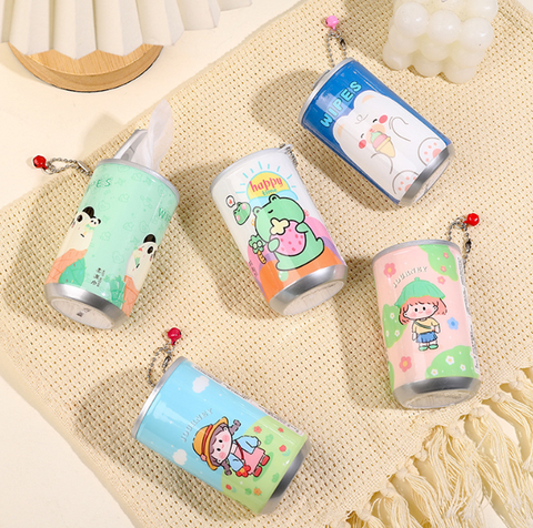  [GIAO HÀNG 7-25 NGÀY]  Combo 10 Hộp khăn giấy ướt Sáng tạo Mini Carry hình lon Coca Cola hình dễ thương hộp 30 miếng PK618 