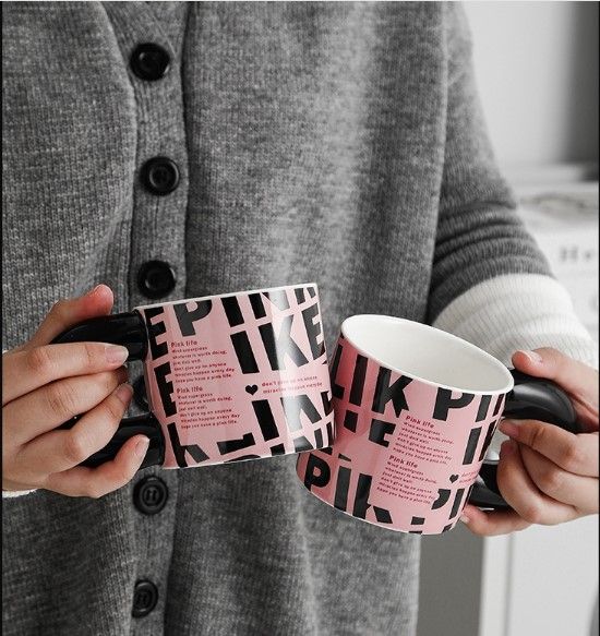  Ly Sứ Phiên Bản Black Pink cực kì dễ thương PK250027 [HÀNG ORDER 5-7 NGÀY | ÁP DỤNG ĐƠN TỪ 2 TRIỆU | CÓ THỂ IN LOGO] 