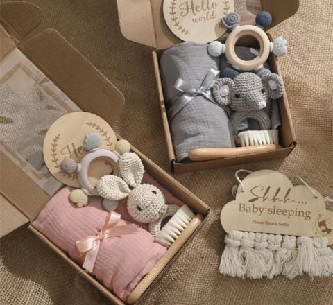  [ORDER] Bộ Quà Tặng Sơ Sinh 6 Món – Dành Cho Bé Yêu PK250050 