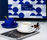  Bộ Tách Cà Phê Đĩa Sứ Màu Xanh Klein – Quà Tặng Doanh Nghiệp Cao Cấp PK250053 [HÀNG ORDER 5-7 NGÀY | ÁP DỤNG ĐƠN TỪ 2 TRIỆU | CÓ THỂ IN LOGO] 