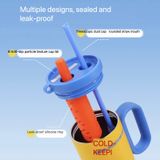  Cốc Giữ Nhiệt Ruột Sứ Vỏ Inox Cỡ Đại Dung Tích Lớn - Có Quai Cầm, Ống Hút, Giữ Nóng Lạnh Tốt [GIAO HÀNG 2-10 NGÀY | SỈ TỪ 2 TRIỆU | CÓ THỂ IN LOGO] 