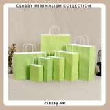  Combo 5 TÚI GIẤY KRAFT DÀY DẶN LÀM QUÀ TẶNG  MÀU PASTEL, NHIỀU SIZE 