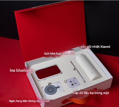  [ORDER] Hộp quà doanh nghiệp – Phong cách tối giản, retro sang trọng PK250010 