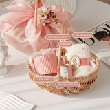  (ORDER)Giỏ quà xách tay nàng thơ kèm voan xinh xắn PK250018 