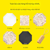  (ORDER) Ô gấp 5 khúc chống nắng mưa 2 trong 1, Có thể in logo PK250020 