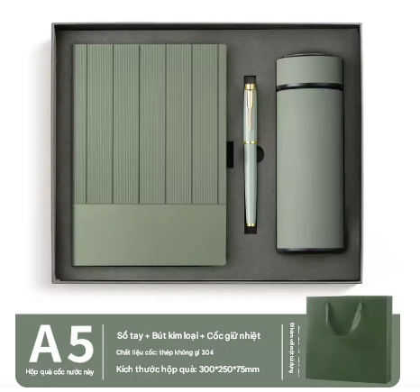  Bộ quà tặng 3 Món Quà tặng Doanh Nghiệp – Quà tặng Ngày Nhà Giáo   PK250016 [HÀNG ORDER 5-7 NGÀY | ÁP DỤNG ĐƠN TỪ 2 TRIỆU | CÓ THỂ IN LOGO] 