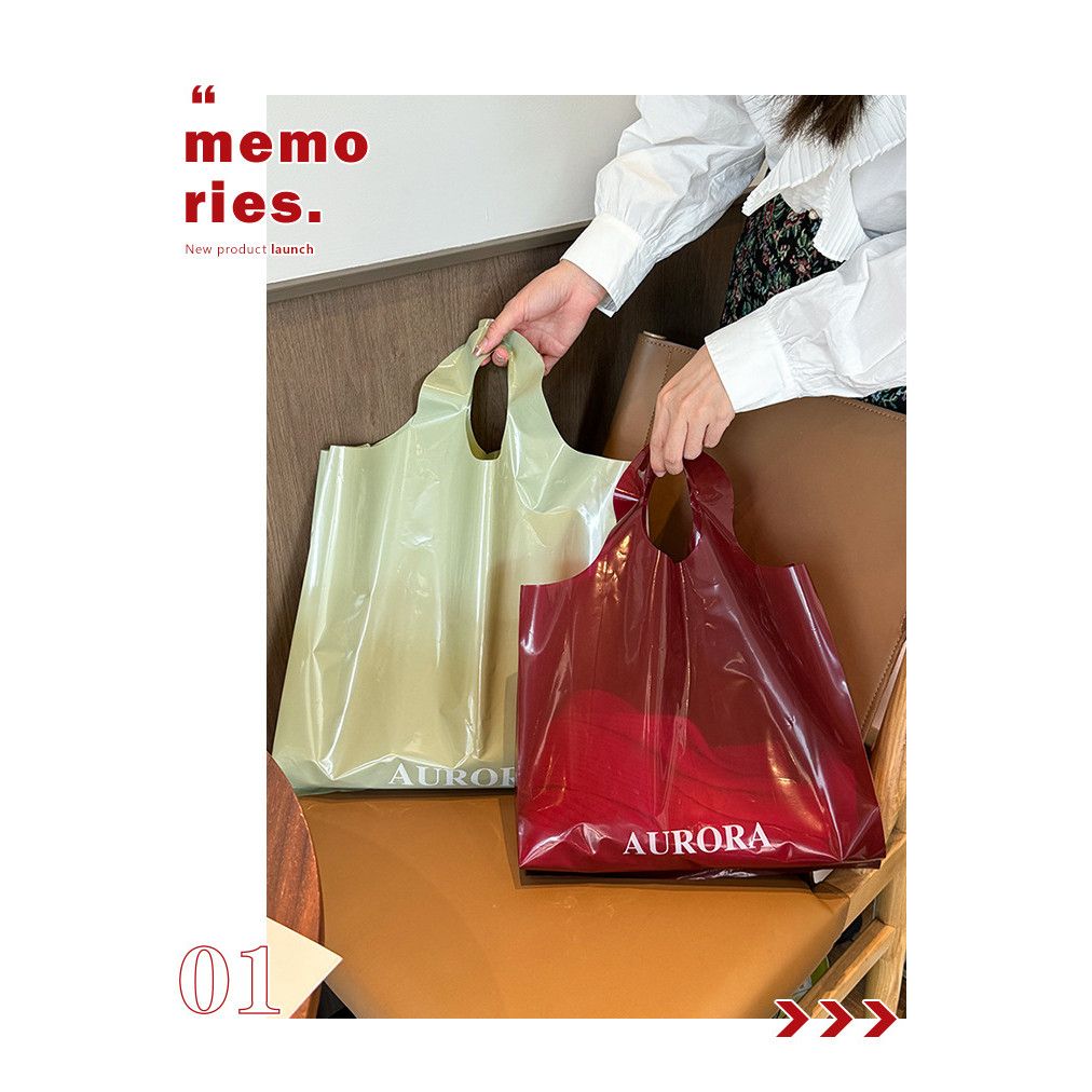  Túi nhựa đỏ cao cấp đựng quần áo, túi shop thời trang 