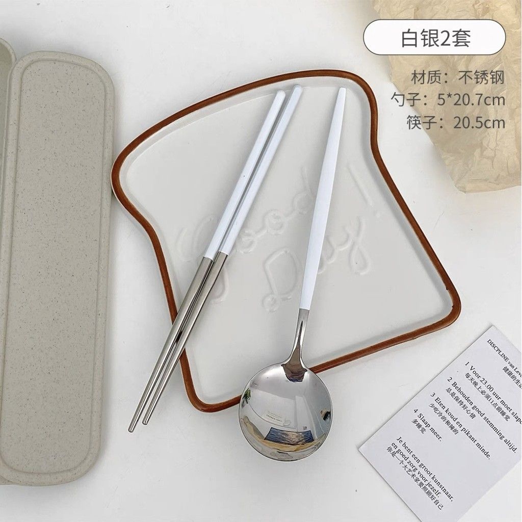 Bộ Dao Kéo Thìa Nĩa Đũa Inox 3 Món - Bộ Dụng Cụ Ăn Uống Cá Nhân Tiện Lợi, Dùng Cho Học Sinh, Người Lớn, Văn Phòng [GIAO HÀNG 2-10 NGÀY | SỈ TỪ 2 TRIỆU | CÓ THỂ IN LOGO] 