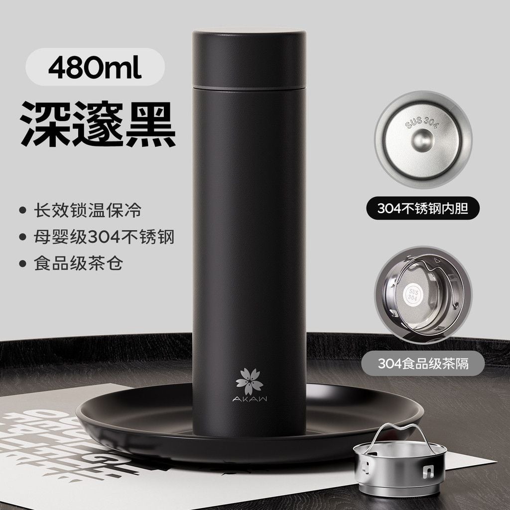  Cốc Giữ Nhiệt Pha Trà Thép Không Gỉ Thiết Kế Cho Doanh Nhân Tiện Lợi Đẹp Mắt 
