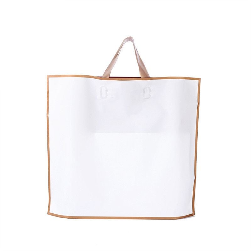  Túi Nhựa Tote Trong Suốt Mờ Tùy Chỉnh Logo Cho Shop Quần Áo Trẻ Em Phụ Nữ 