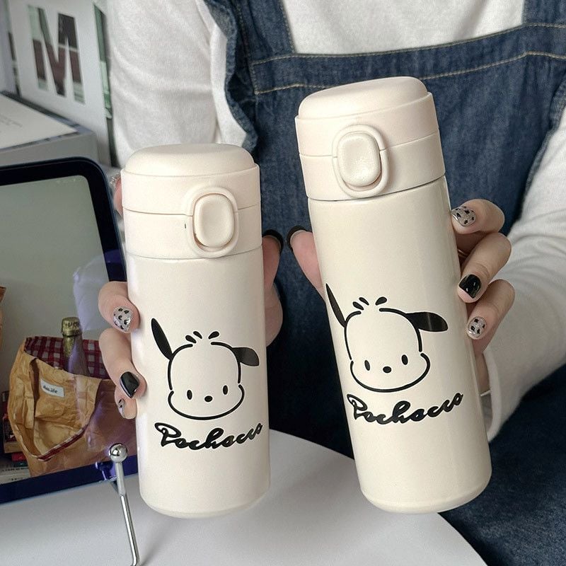  Cốc giữ nhiệt mẫu mới nắp bật cốc nước hình hạt đậu thiết kế đơn giản cho nam và nữ 