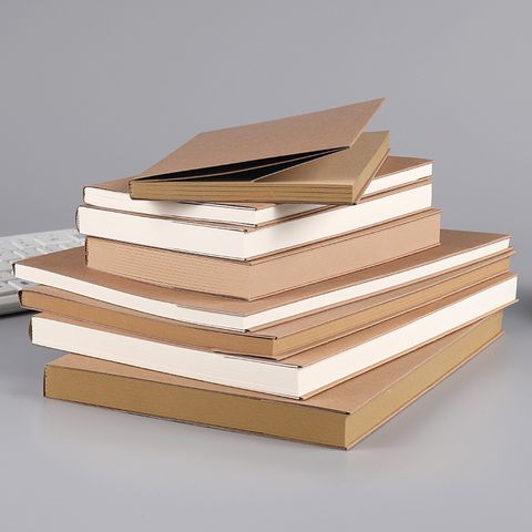  Bìa Giấy Kraft Phác Thảo Sổ Tay Dày Trống Sổ Tay Phác Thảo Sổ Tay Sổ Ghi Chép Sổ Ghi Chép Sổ Nhật Ký 