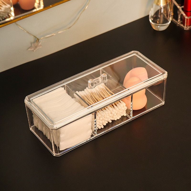  Hộp Đựng Đồ Để Bàn Acrylic Trong Suốt Hình Chữ Nhật Chống Bụi Đựng Bút, Văn Phòng Phẩm [GIAO HÀNG 2-10 NGÀY | SỈ TỪ 2 TRIỆU | CÓ THỂ IN LOGO] 