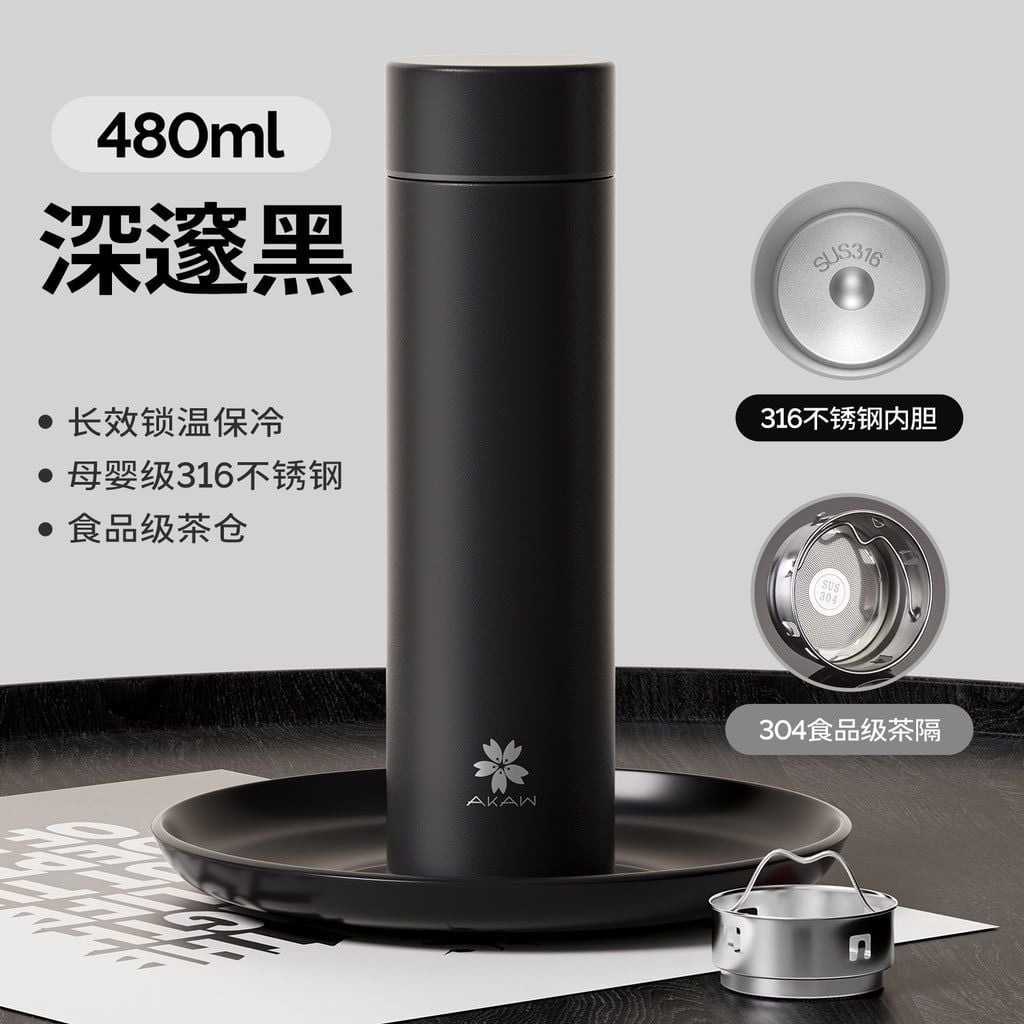  Cốc Giữ Nhiệt Pha Trà Thép Không Gỉ Thiết Kế Cho Doanh Nhân Tiện Lợi Đẹp Mắt 