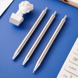  Bút Bi Bấm Bằng Thép Không Gỉ Toàn Thân - Bút Ký Cao Cấp, Quà Tặng Quảng Cáo, Doanh Nghiệp, Có Thể In Logo [GIAO HÀNG 2-10 NGÀY | SỈ TỪ 2 TRIỆU | CÓ THỂ IN LOGO] 