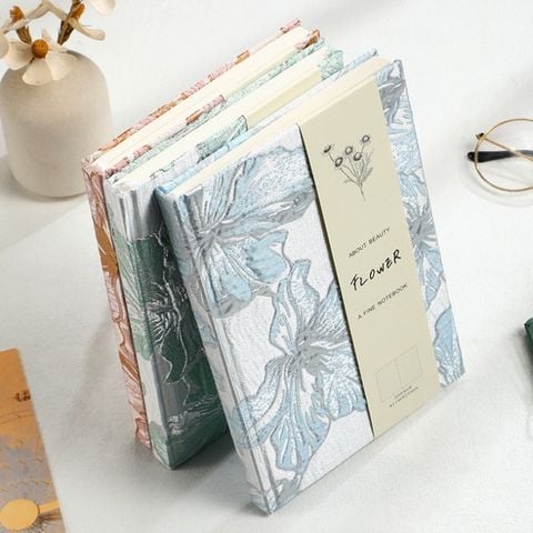  (HÀNG ĐẶT TRƯỚC) Sổ Tay Hoa Loa Kèn Jacquard Cao Cấp Xuyên Biên Giới [GIAO HÀNG 2-10 NGÀY | SỈ TỪ 2 TRIỆU | CÓ THỂ IN LOGO] 