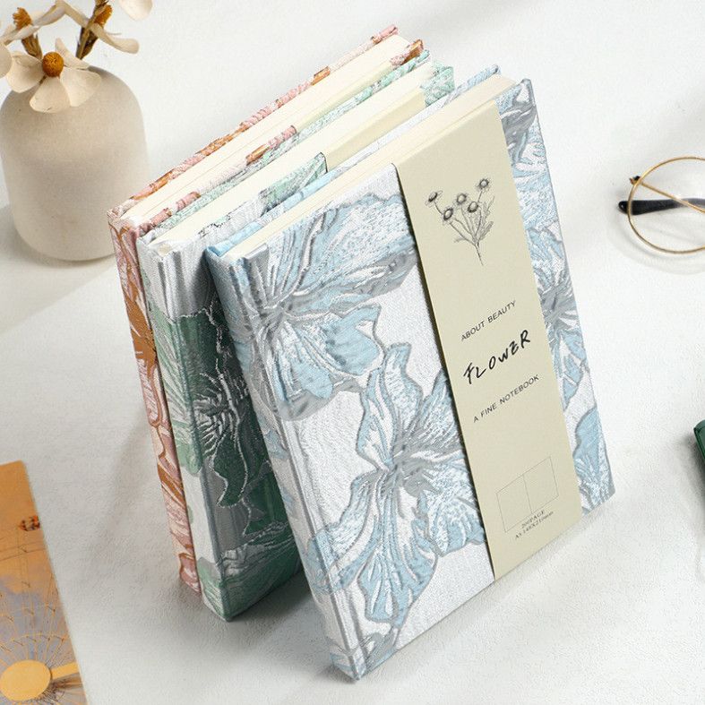  (HÀNG ĐẶT TRƯỚC) Sổ Tay Hoa Loa Kèn Jacquard Cao Cấp Xuyên Biên Giới [GIAO HÀNG 2-10 NGÀY | SỈ TỪ 2 TRIỆU | CÓ THỂ IN LOGO] 