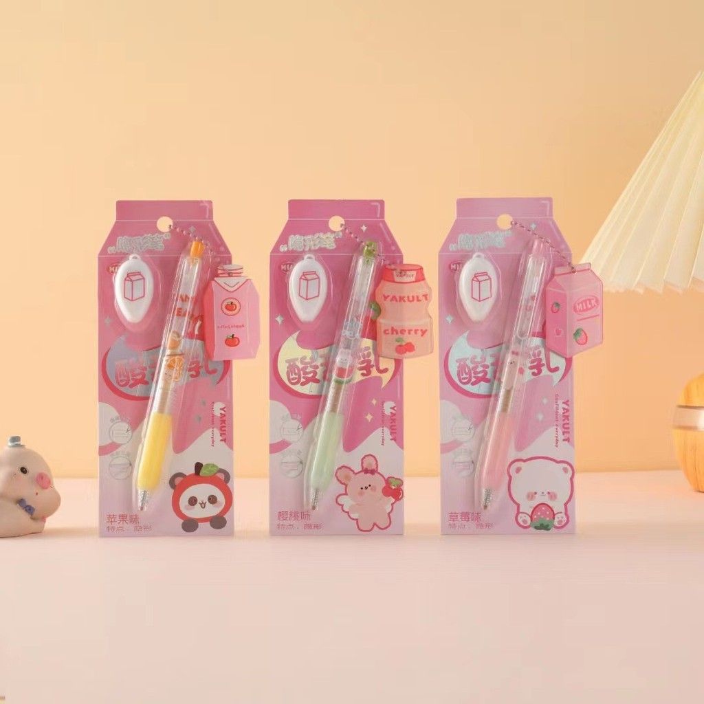  Bút Mực Vô Hình Dạng Bấm Hình Trái Cây - Bút Tàng Hình Ngoại Hình Xinh Xắn, Móc Treo Acrylic, Quà Tặng Học Sinh [GIAO HÀNG 2-10 NGÀY | SỈ TỪ 2 TRIỆU | CÓ THỂ IN LOGO] 