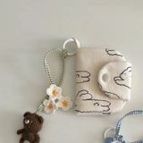 Túi Đựng Thẻ và Tiền Mặt Nhiều Lớp Họa Tiết Hoa Cúc Dễ Thương, Phong Cách Hàn Quốc 