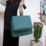  Túi xách không dệt đơn giản xách tay dài vai mua sắm bao bì quà tặng in logo 