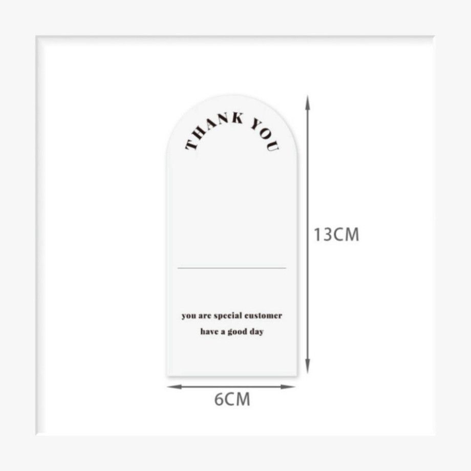  Nhãn dán Vintage Classy 50 chiếc, Kích thước 6x13cm, Giấy C bóng - Trang trí & Niêm phong Q1705 