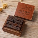  Bộ 2 Con Dấu Chữ Cái Tiếng Anh - Chữ Hoa Và Chữ Thường, Chất Liệu Gỗ [GIAO HÀNG 2-10 NGÀY | SỈ TỪ 2 TRIỆU | CÓ THỂ IN LOGO] 
