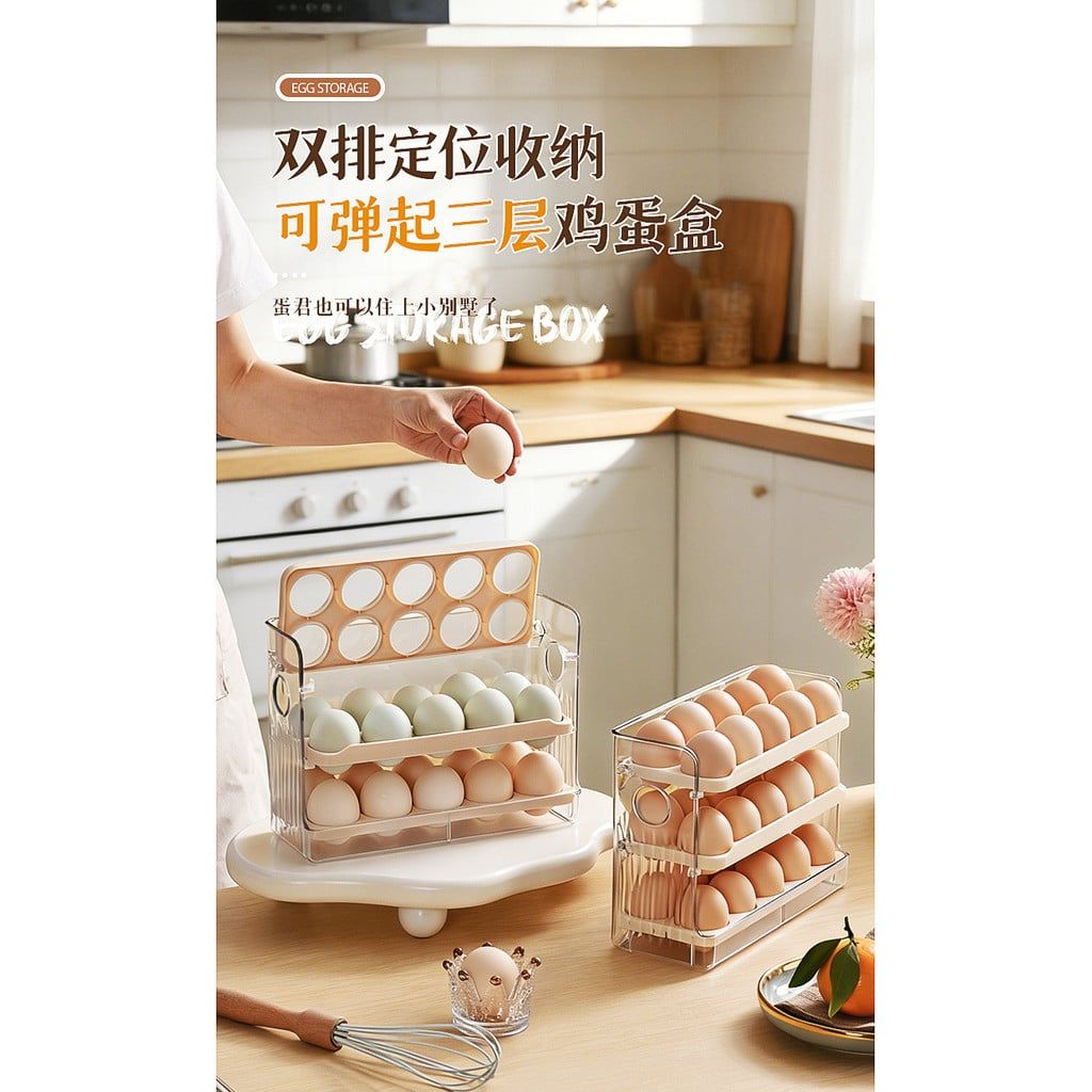  Hộp Đựng Trứng Giữ Tươi Cho Cửa Hông Tủ Lạnh Nhà Bếp [GIAO HÀNG 2-10 NGÀY | SỈ TỪ 2 TRIỆU | CÓ THỂ IN LOGO] 