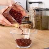  Hộp Nhựa Kín Khóa Cài Nắp Màu Đen, Trắng - Hộp Đựng Gia Vị, Thực Phẩm Khô, Dược Liệu, Đồ Dùng Nhà Bếp Cấp Thực Phẩm [GIAO HÀNG 2-10 NGÀY | SỈ TỪ 2 TRIỆU | CÓ THỂ IN LOGO] 
