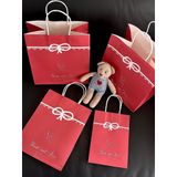  Túi Giấy Kraft Đỏ Hình Thần Cupid Đựng Quà Cưới Kẹo Mừng Tiệc Cưới 