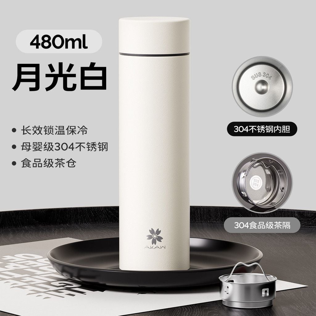  Cốc Giữ Nhiệt Pha Trà Thép Không Gỉ Thiết Kế Cho Doanh Nhân Tiện Lợi Đẹp Mắt 