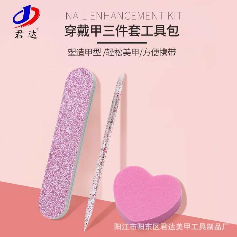  Bộ Dụng Cụ Làm Móng 3 Món Bút Kim Cương Pha Lê + Dũa + Hạt Mài Hình Trái Tim - Chăm Sóc Móng Tay Chuyên Nghiệp [GIAO HÀNG 2-10 NGÀY | SỈ TỪ 2 TRIỆU | CÓ THỂ IN LOGO] 