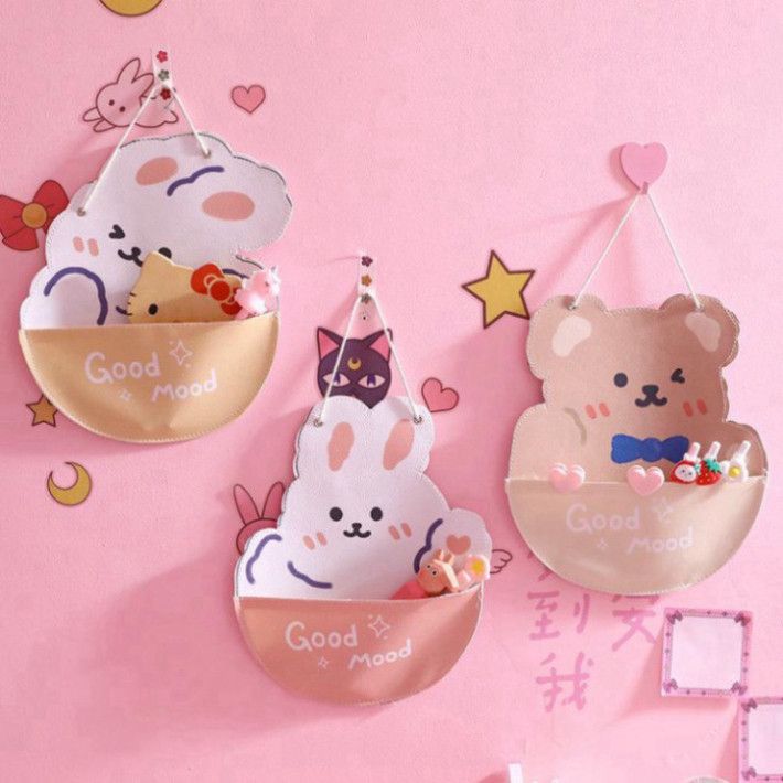  Giỏ treo tường Classy hình thỏ gấu – Giải pháp lưu trữ bút, gương, lược & phụ kiện PK1249 
